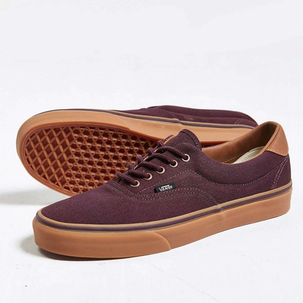 Vans - Maroon Gum Sole with Leather Accents